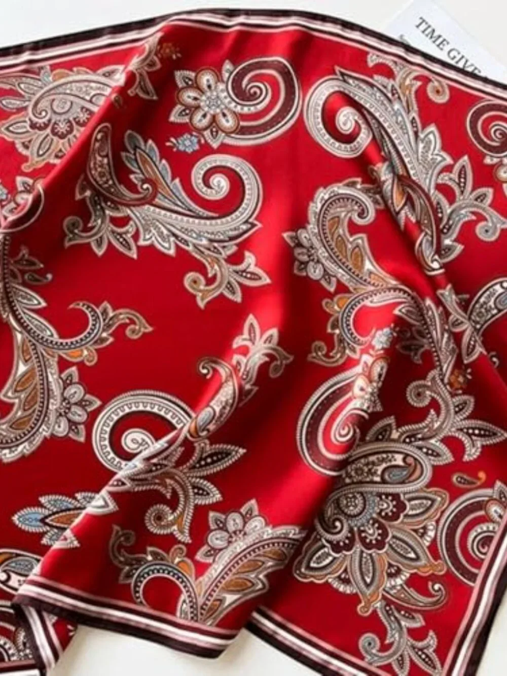 100% Pure Mulberry Silk Square Scarf 26x26 Neckerchief Hair Scarf Gift